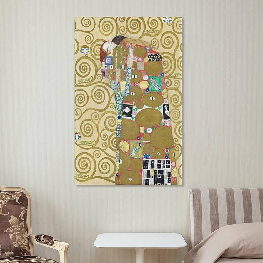 クリムト「抱擁」の高級印刷画